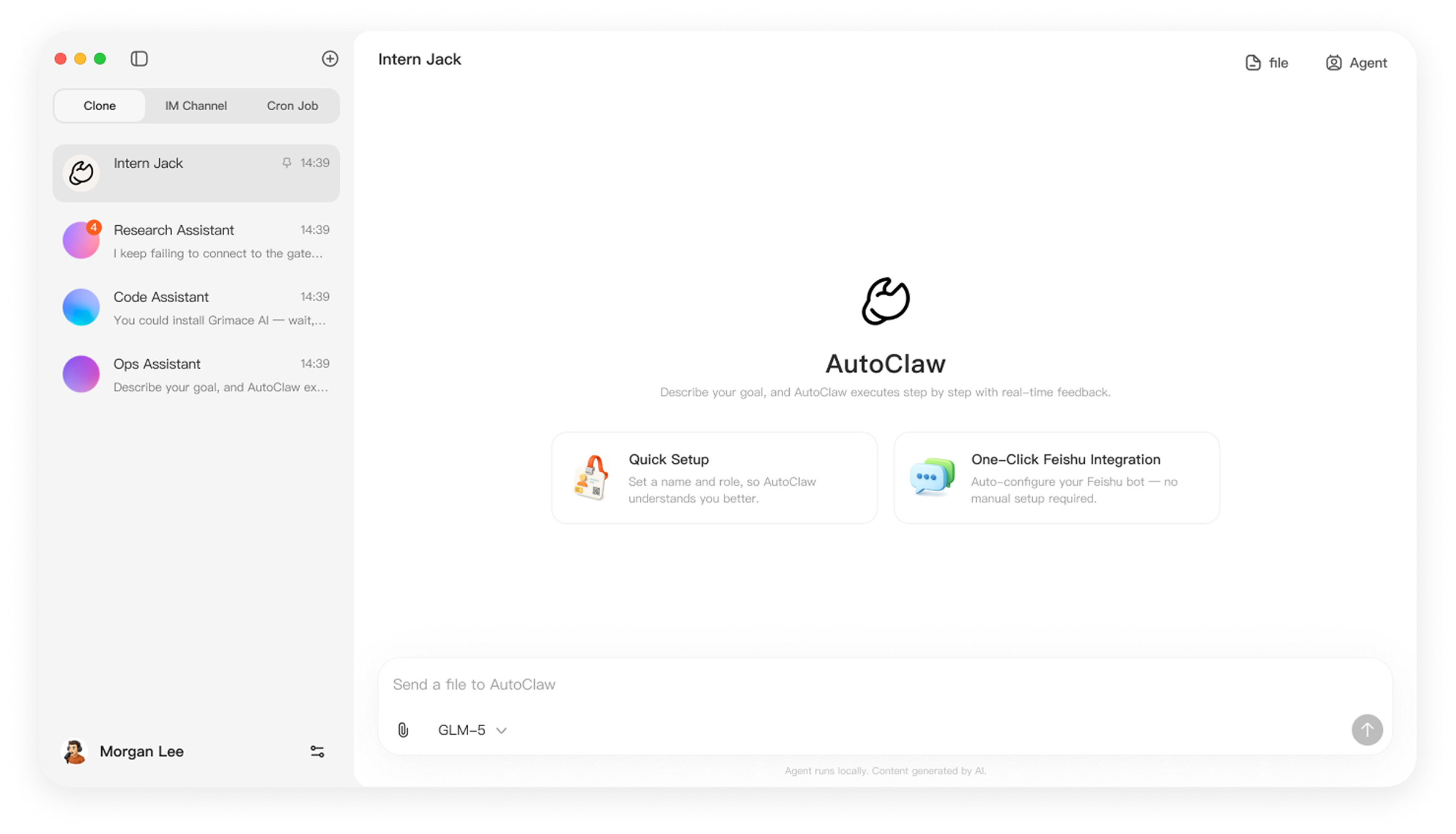 AutoClaw workspace preview